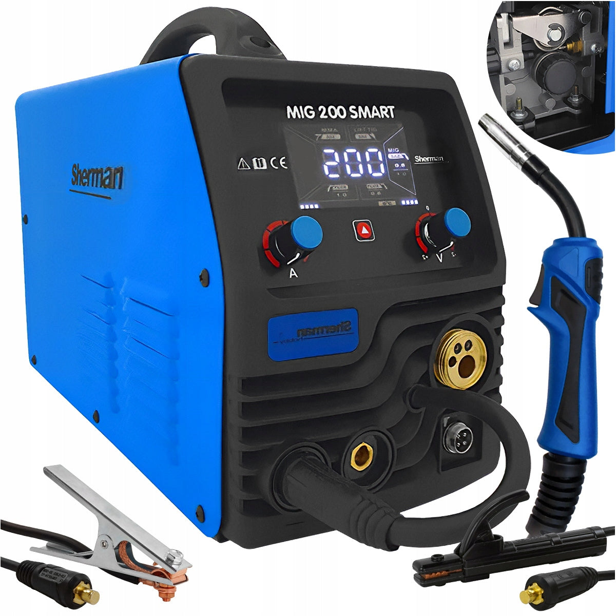 MIGOMAT welding machine Sherman MIG 200 SMART Synergy MMA TIG 230V