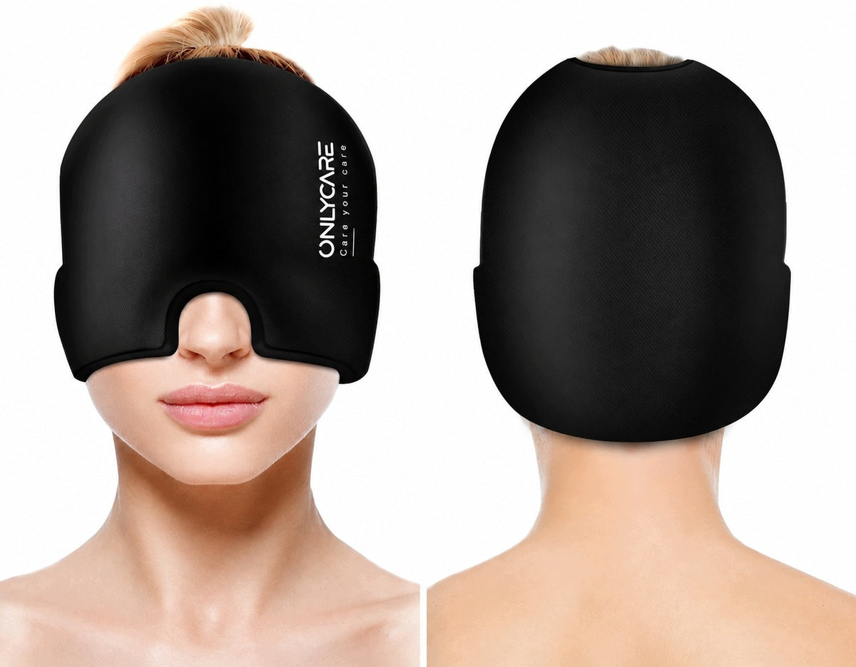 MIGRAINE SOOTHING CAP Headache Gel Compress Cooling Wrap Mask Manufacturer code Maska, czapka łagodząca migrenę - żelowa