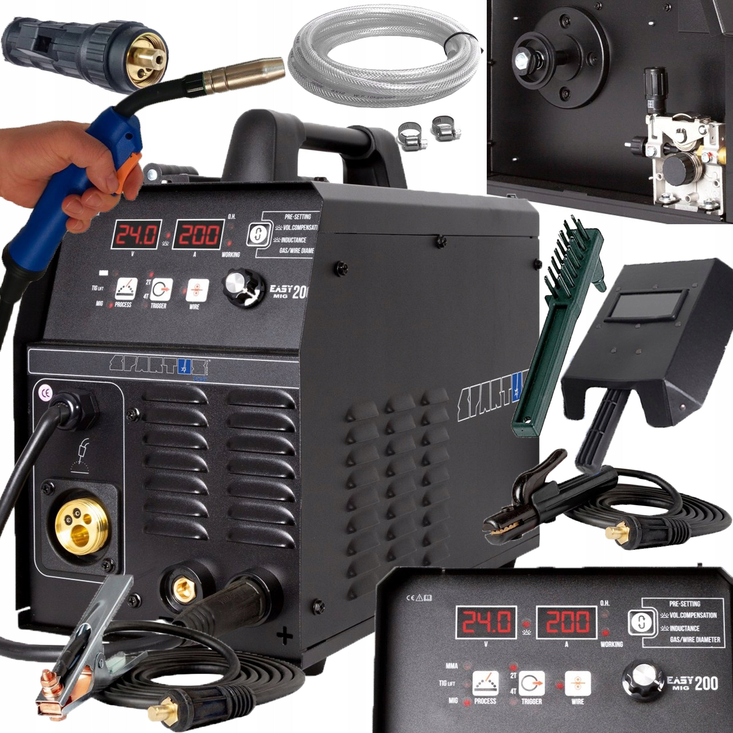 MIGomat Spartus EasyMig 200 Synergy 200A MMA TIG LIFT 3IN1