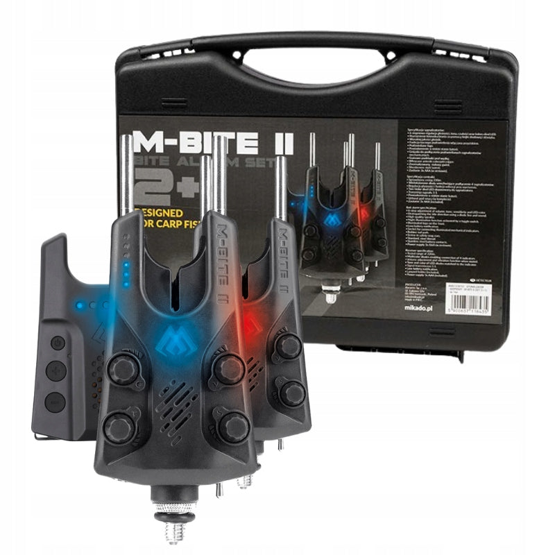 MIKADO Bite alarms with M-Bite II 2+1 MULTICOLOR control panel