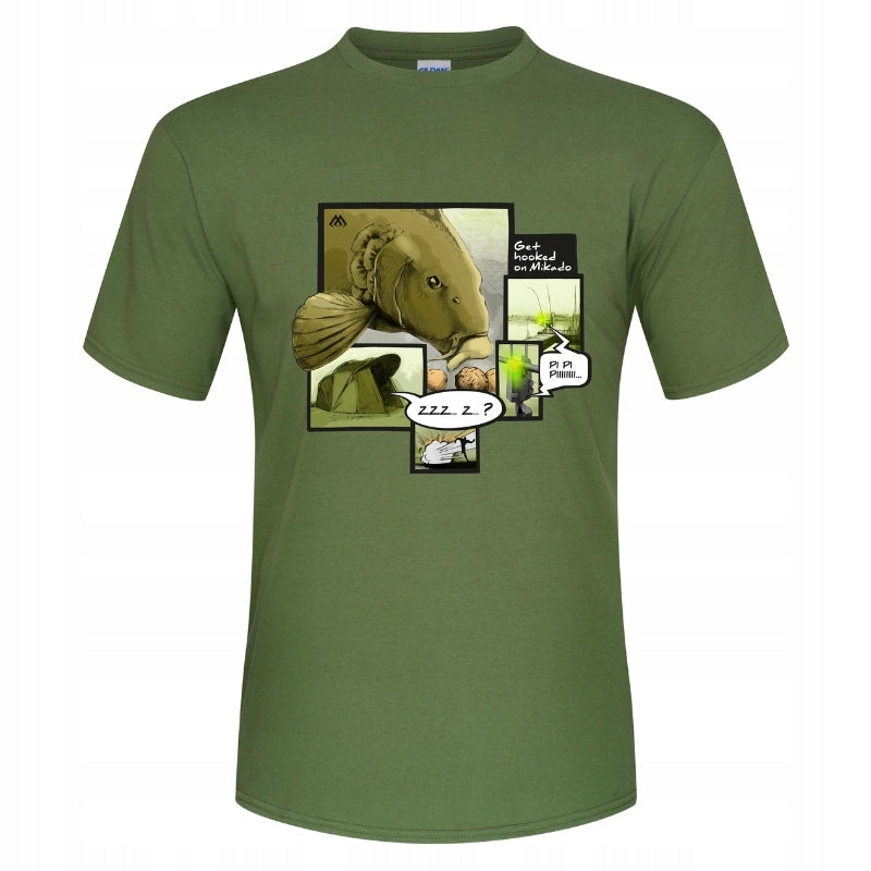 MIKADO Fishing T-shirt Carp Bite Carp size. L