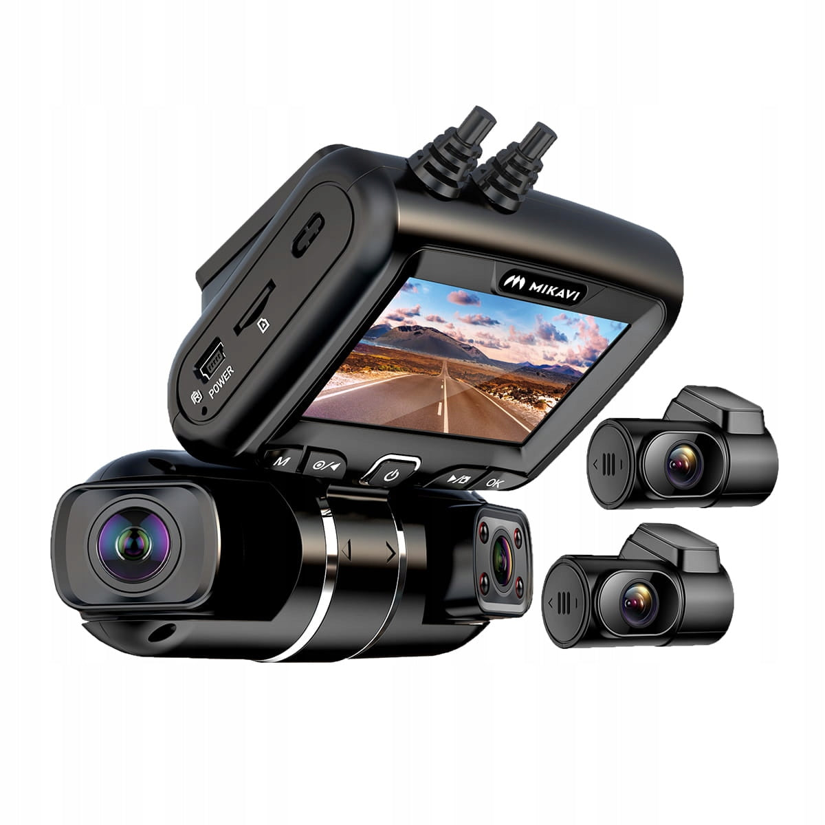 MIKAVI PQ7 4CH - Car camera, video recorder, driving recorder