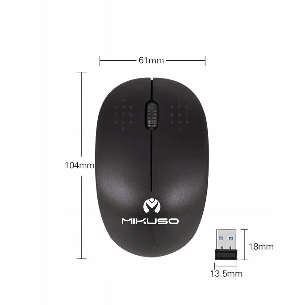 MIKUSO 4 HA021 Wireless Computer Mouse Color black