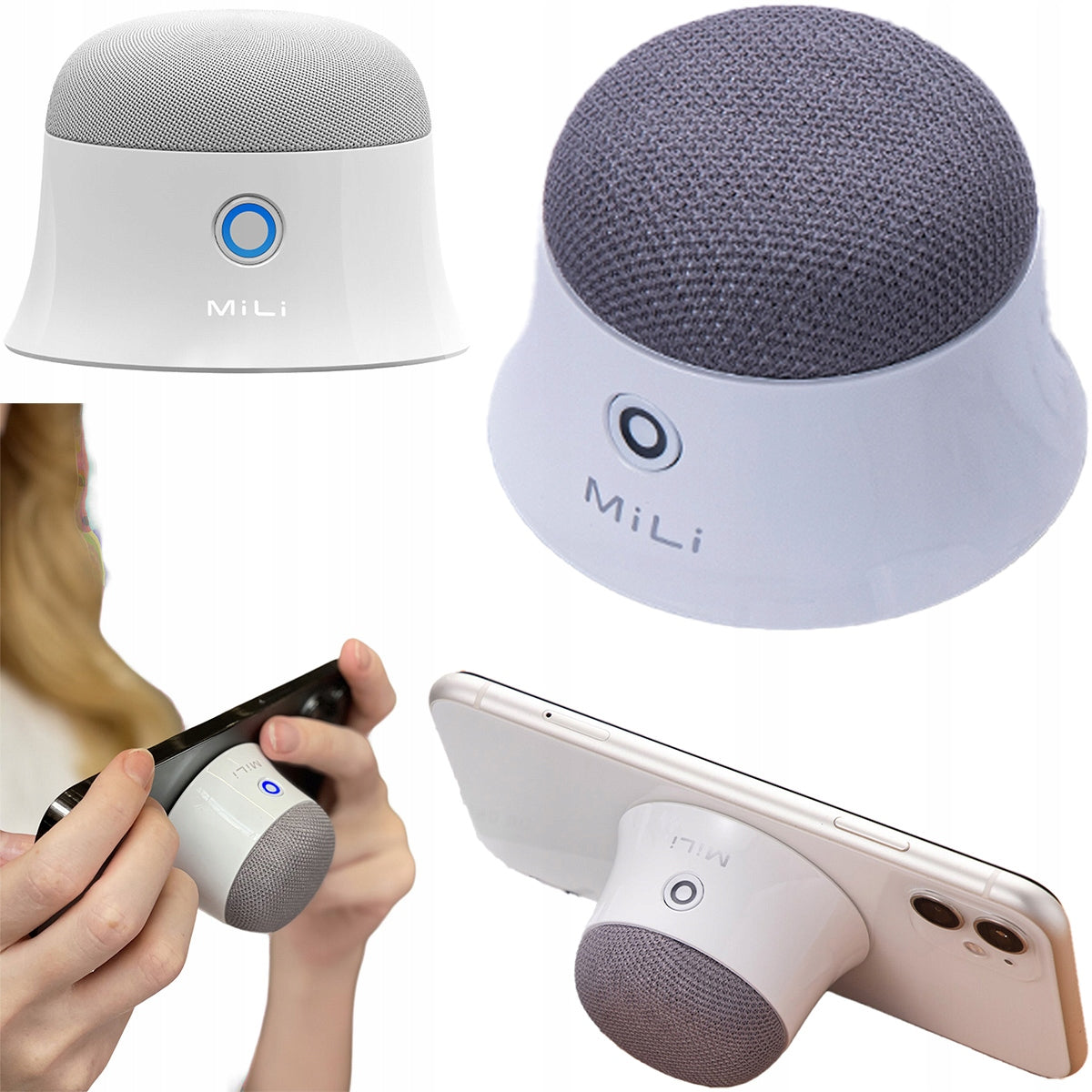 MILI compact magnetic speaker stand for ANDROID iOS APPLE phone Packaging status original