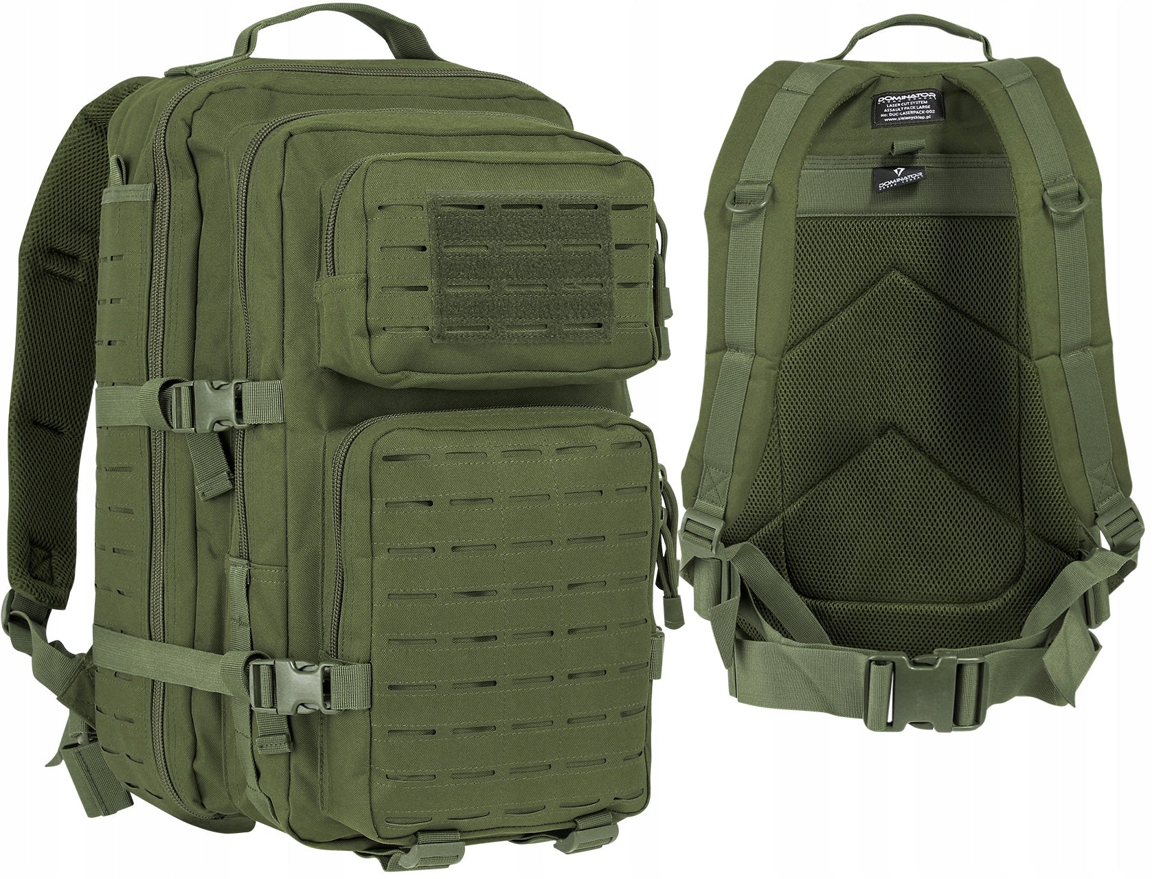 MILITARY BACKPACK DOMINATOR Warrior 36L olive laser PL OLIVE