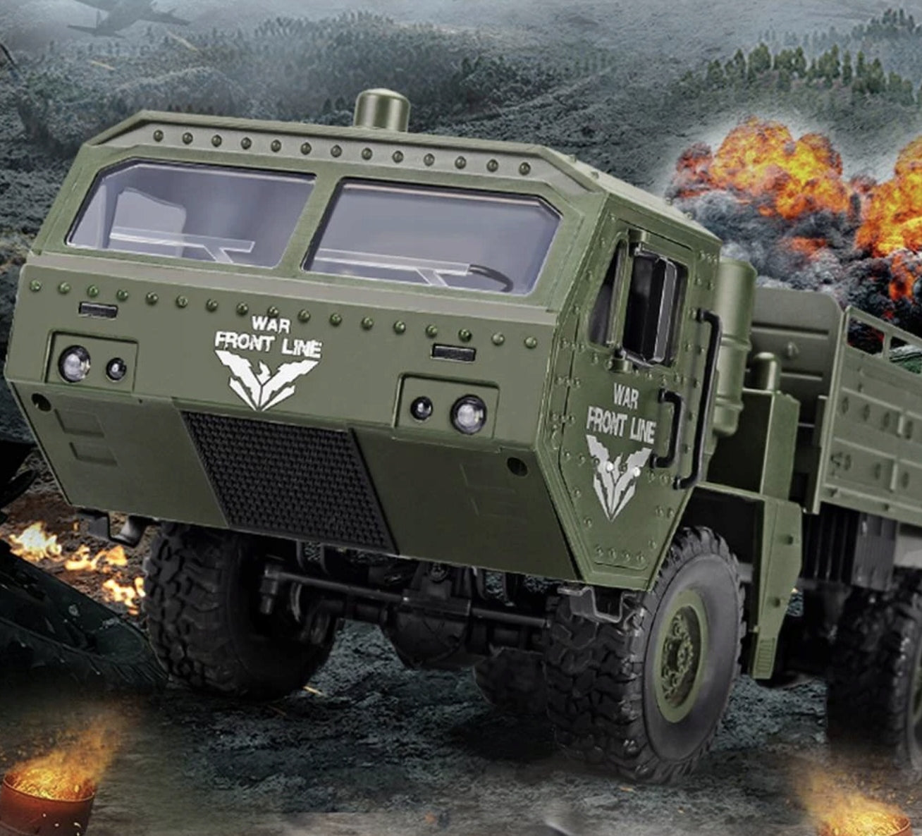 MILITARY CAR REMOTE CONTROLLED MILITARY TRUCK Q75 RC TRANSPORTER Manufacturer code CSJ49584(Q75)