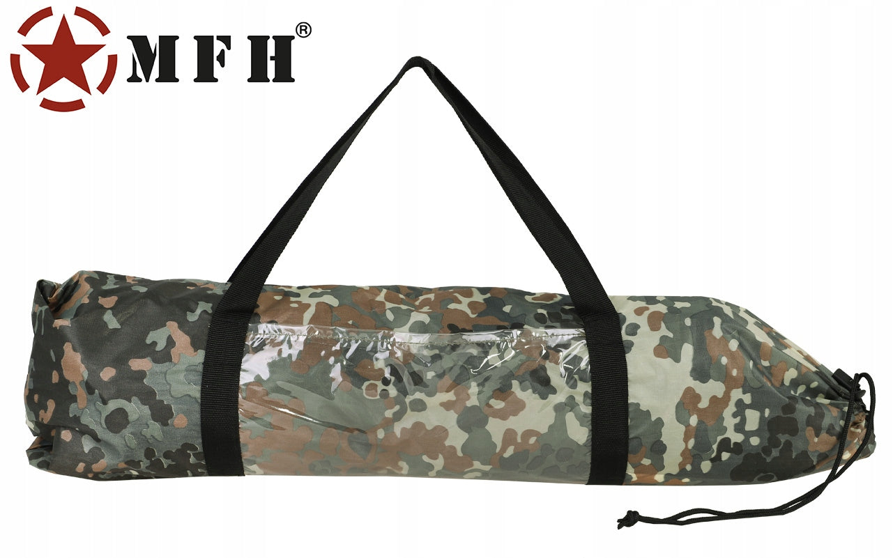 MILITARY TUNNEL TENT MINK 1 Person MFH Flecktarn +GR. Manufacturer code 32153V