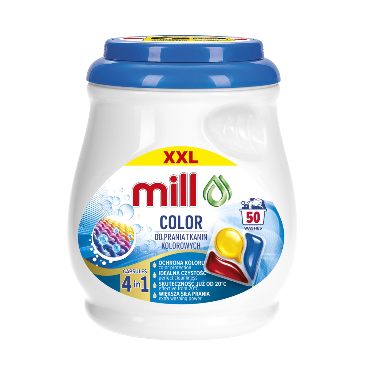 MILL Color Professional Color Washing Capsules 50 Pieces
