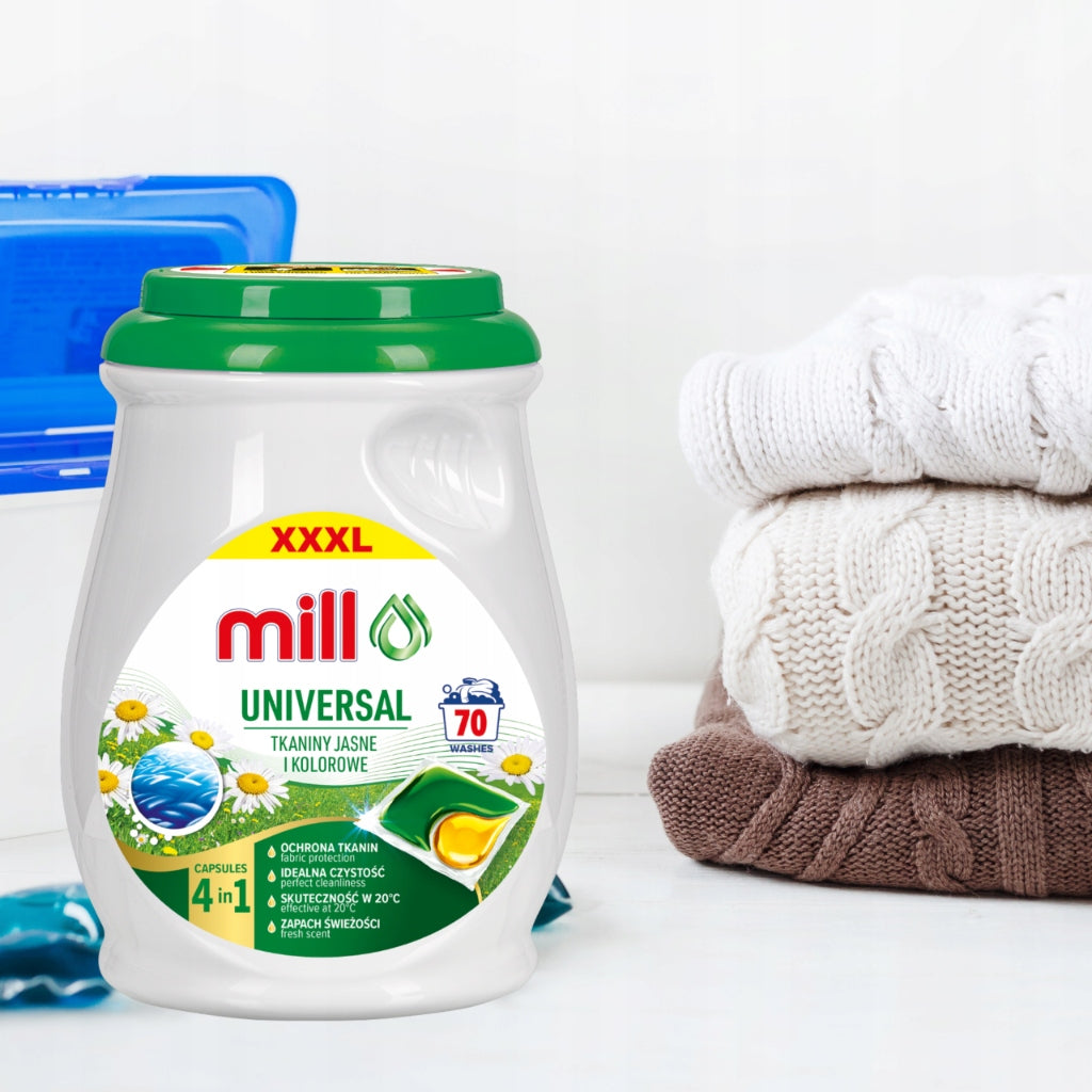 MILL Universal Washing Capsules Universal Light Color XXXL 70 pcs x2 Manufacturer code AG4016