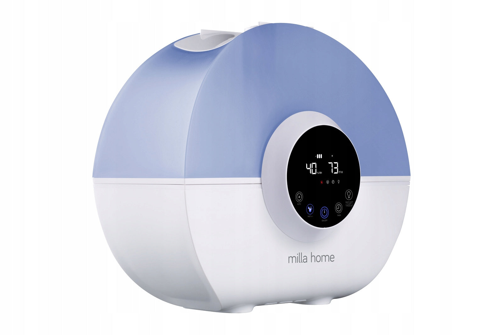MILLA HOME MAH600 ultrasonic 5.3L humidifier Batteries included no