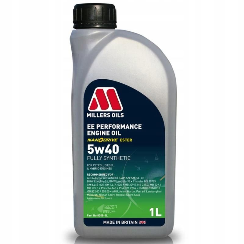 MILLERS OIL 5W-40 EE PERFORMANCE 1L