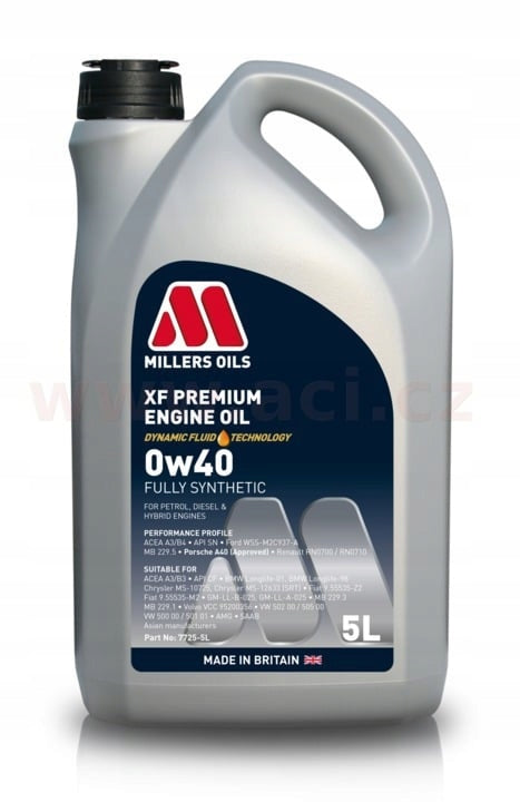 MILLERS OIL XF LONGLIFE 5W50 5L Packaging volume 5 l