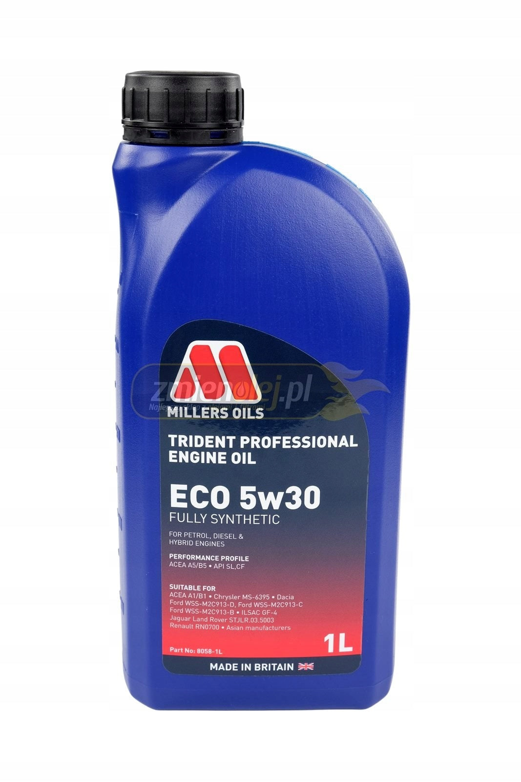 MILLERS OILS 5W-30 TRIDENT PROFESSIONAL ECO 1L Packaging volume 1 l
