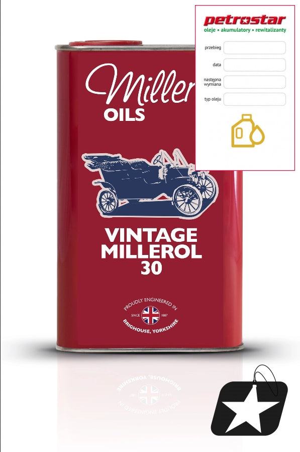 MILLERS OILS VINTAGE MILLEROL 30 5L