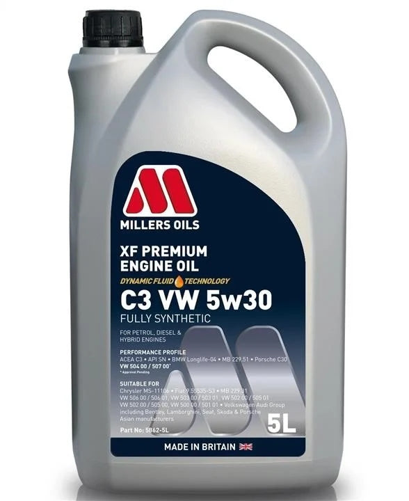 MILLERS OILS XF LONGLIFE C3 5W-30 5L Packaging volume 5 l
