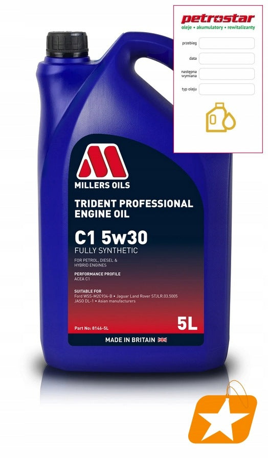 MILLERS TRIDENT PROFESSIONAL C1 5W30 5L