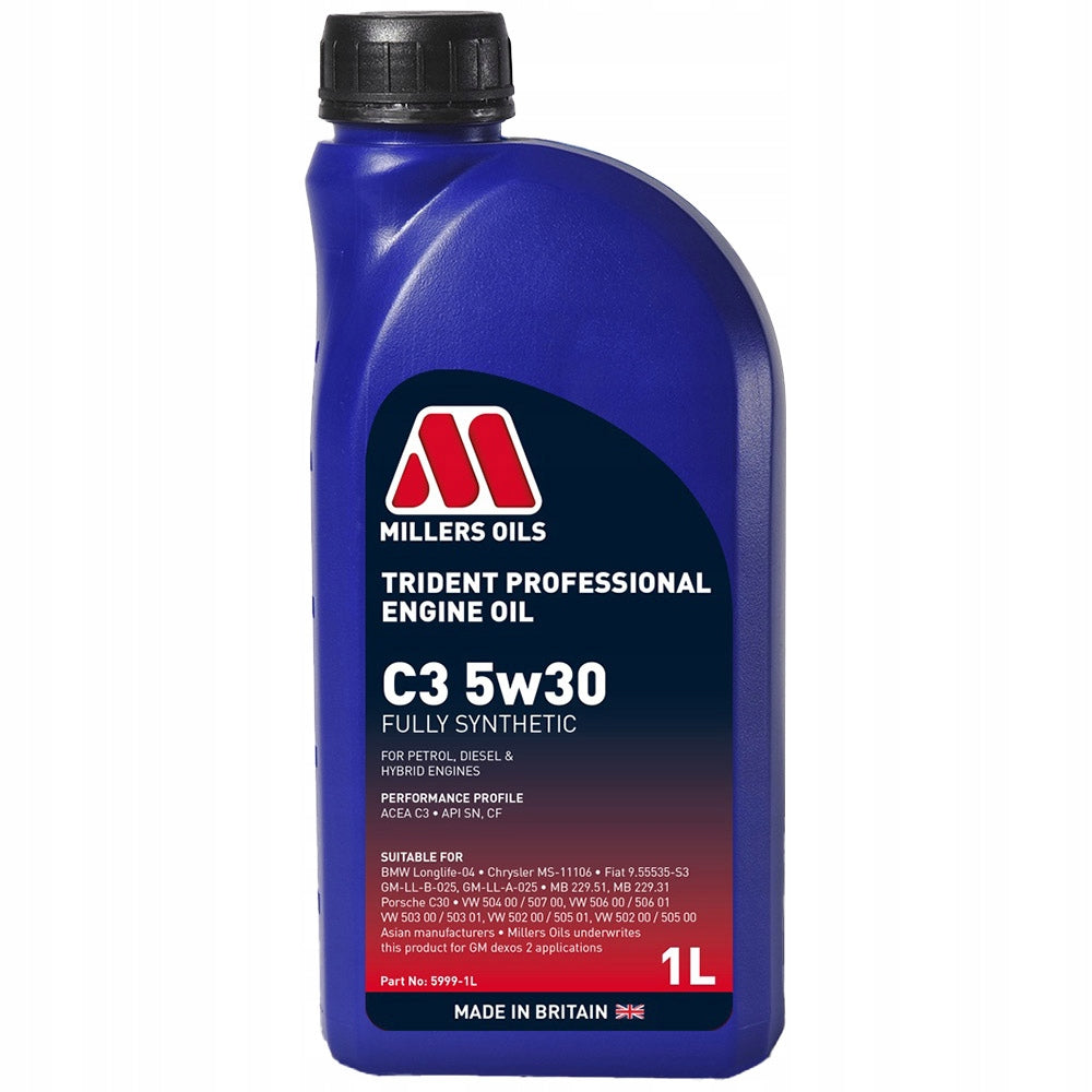 MILLERS TRIDENT PROFESSIONAL C3 5W30 1L synthetic motor oil