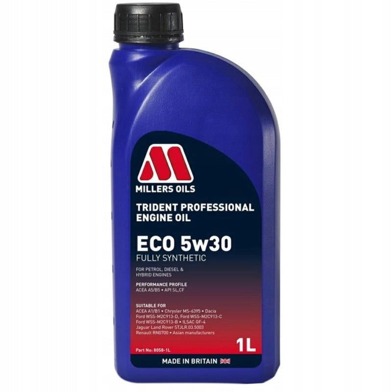 MILLERS Trident Professional Eco 5in30 1L Synthetic Motor Oil