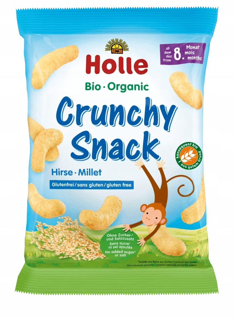 MILLET CRISPS WITHOUT ADDED SUGARS GLUTEN-FREE FROM 8 MONTHS BIO 25 g -