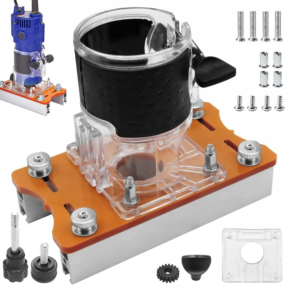 MILLING MACHINE BASE FOR TRIMMER 65MM GROOVE HOLDER FOR MILLING MACHINE 2IN1