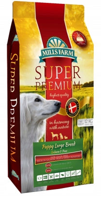 MILLS FARM PUPPY LARGE BREED SALMON & PEAS 12kg