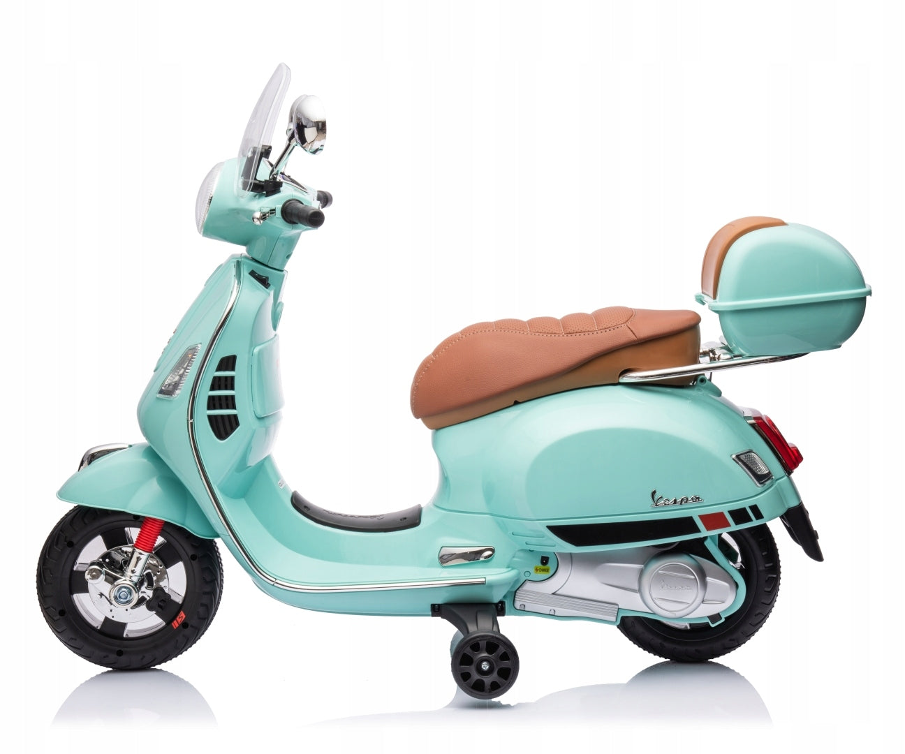 MILLY MALLY BATTERY VEHICLE SCOOTER VESPA GTS SUPER LICENSE LED MP3 Packaging status original