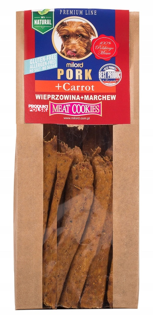 MILORD COOKIES PORK CARROTS 80 G.