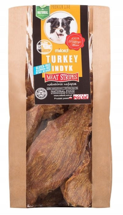 MILORD DOG TREAT 100% MEAT TURKEY LOBE 400g.