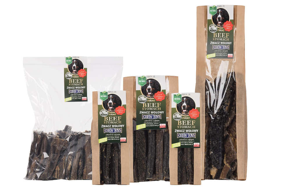 MILORD Dog Treat Beef Rumen 200g Flavor beef