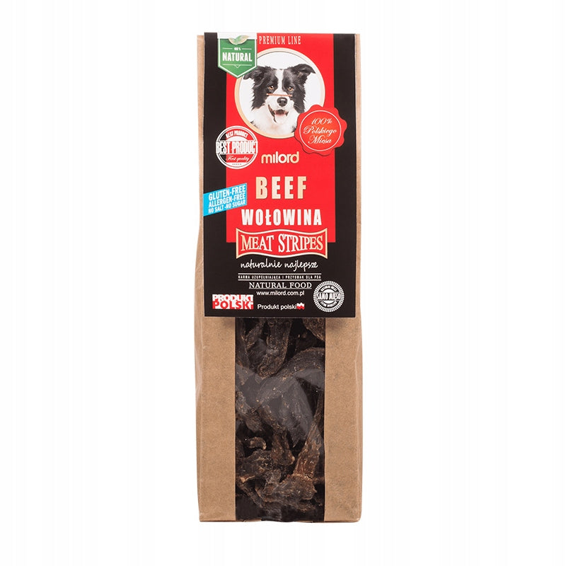 MILORD Dog Treat Beef Strips - 80g Volume 0 ml