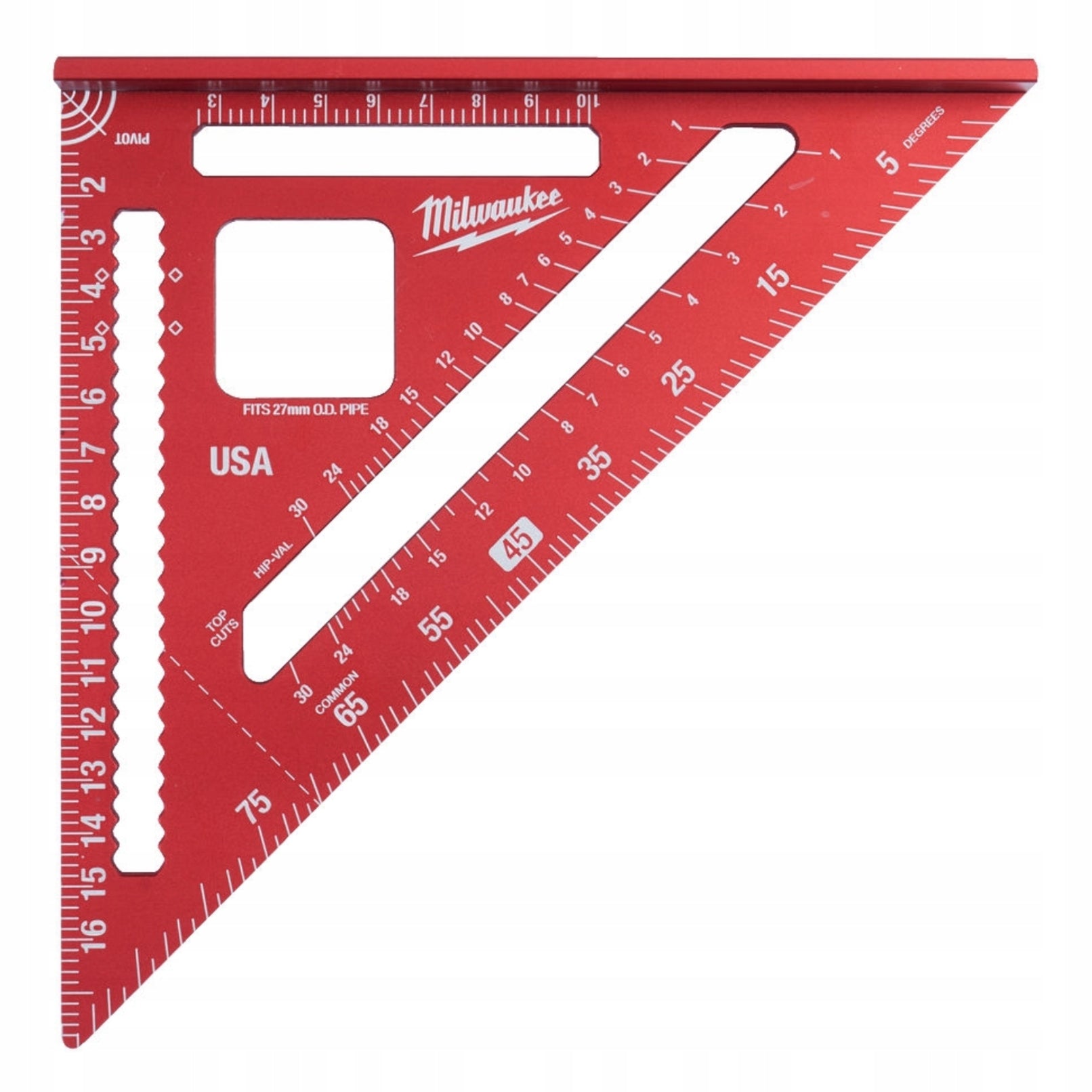 MILWAUKEE CARPENTER ANGLE WITH METRIC GRADUATION 18cm