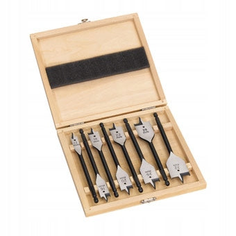 MILWAUKEE PADDLE / FEATHER DRILL BITS FOR WOOD SET OF 8 HEX 1/4"