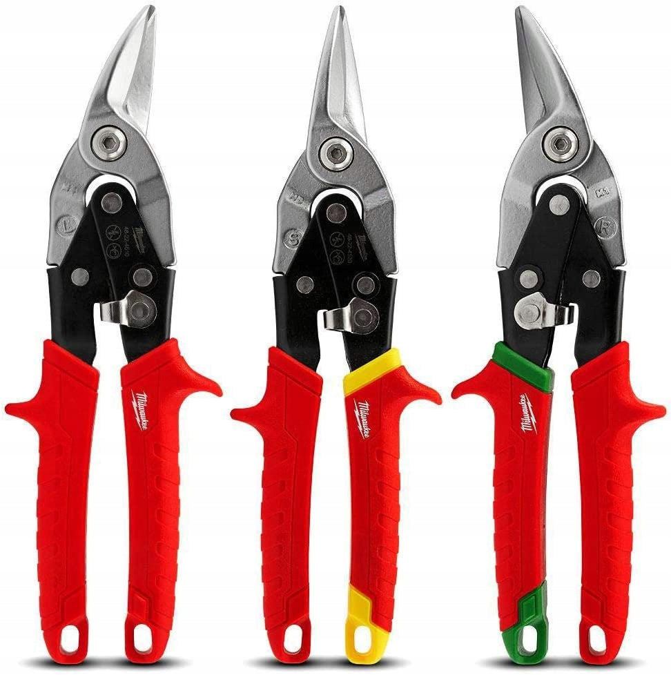 MILWAUKEE Shears for sheet metal 3 pieces Left, Right, Straight 4932499020 Product weight with unit packaging 1 kg