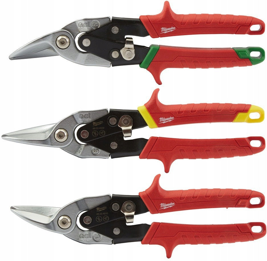 MILWAUKEE Shears for sheet metal 3 pieces Left, Right, Straight 4932499020