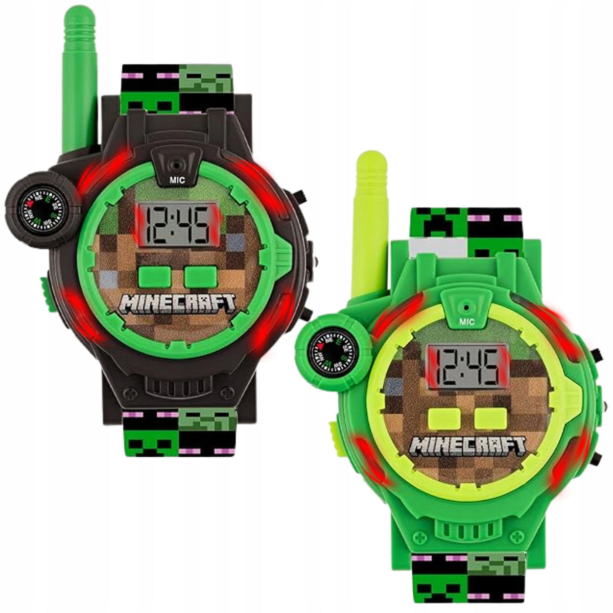 MINECRAFT Creeper Watch Set with walkie-talkie function, WALKIE-TALKIE Brand no brand