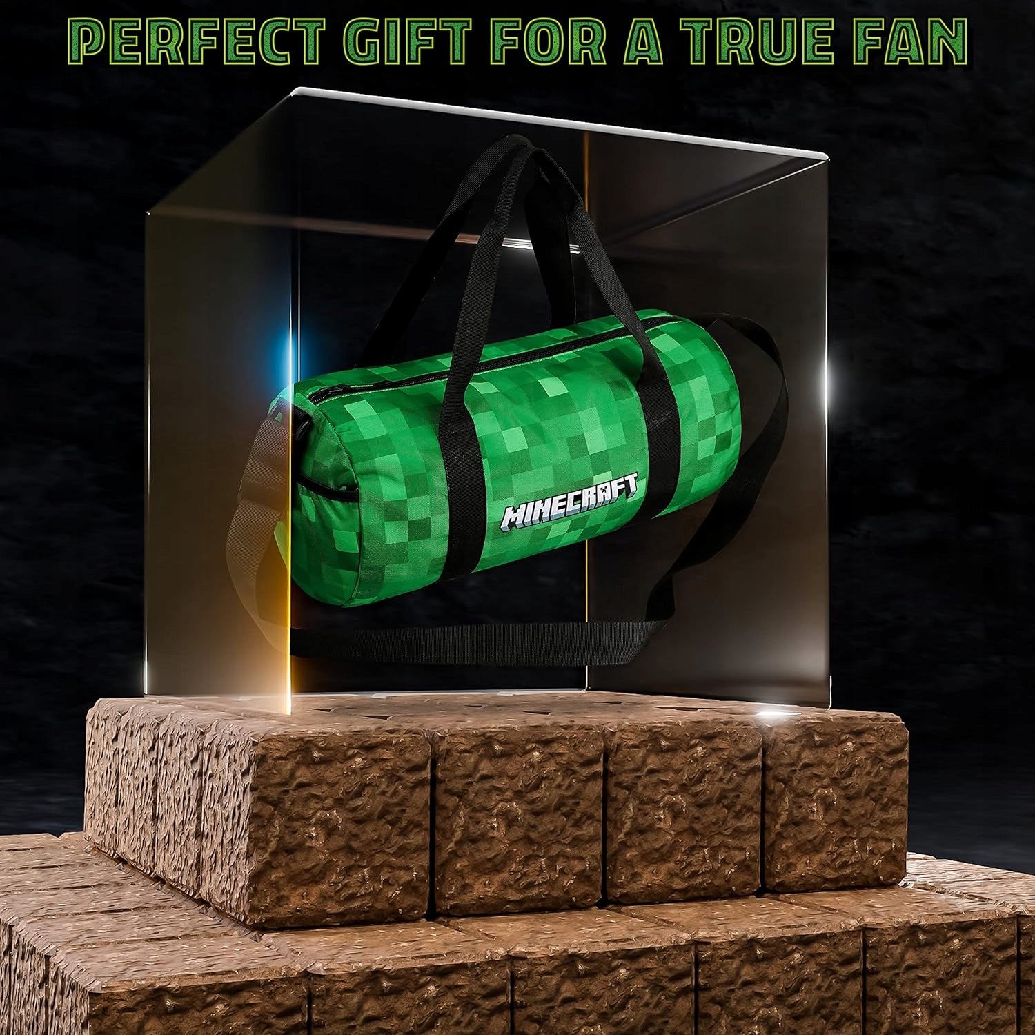 MINECRAFT SPORTS BAG FOR CHILDREN'S GYM GREEN Manufacturer code BOBBBGL7R9B