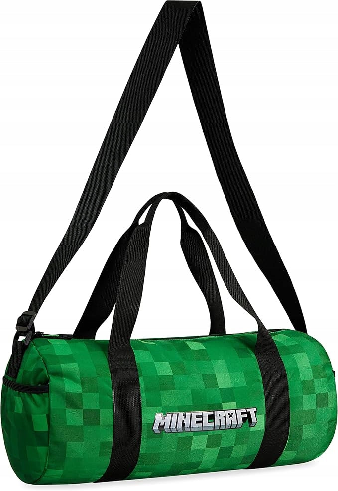 MINECRAFT SPORTS BAG FOR CHILDREN'S GYM GREEN