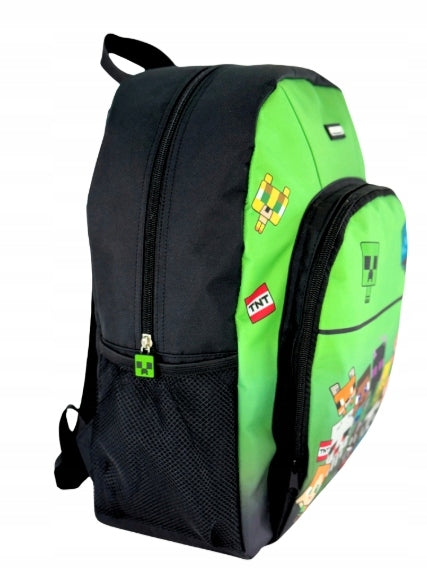 MINECRAFT School Backpack A4 two-chamber 40x30x15CM + FREEBIE EDT 30ML Brand no brand