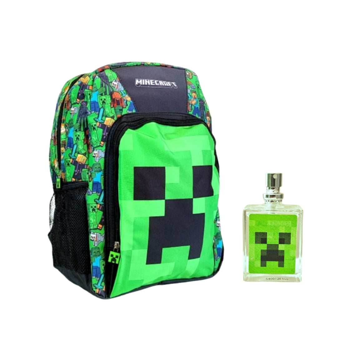 MINECRAFT Single compartment school backpack 40 x 30 x 15 cm + FREEBIE EDT 30ML