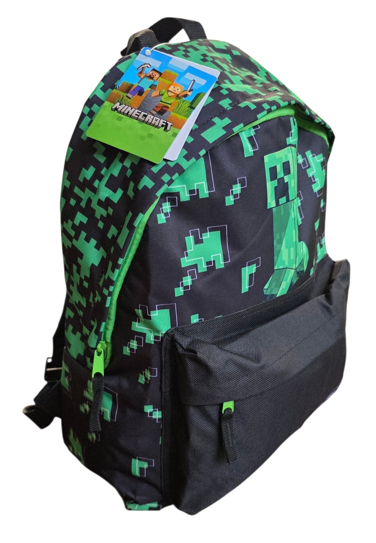 MINECRAFT single compartment school backpack