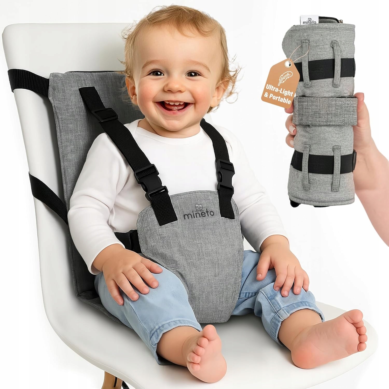 MINETO Children's Hiking Chair Portable Seat Chair Straps