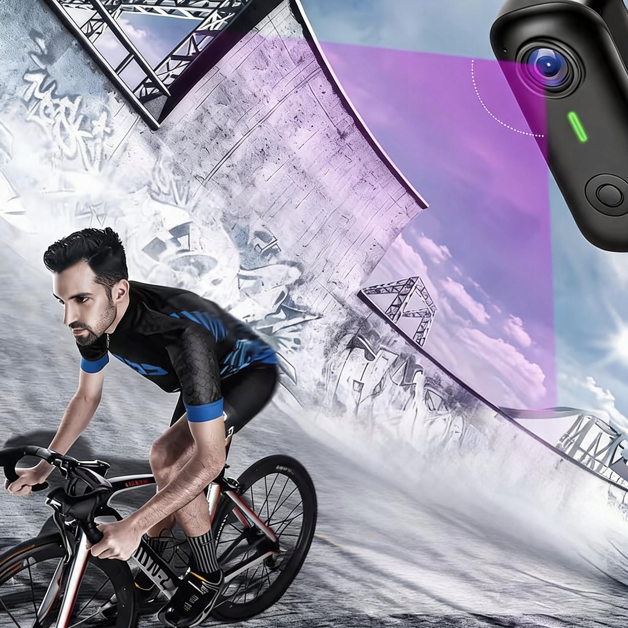 MINI 1080P HD MULTIFUNCTION SPORTS CAMERA WITH MAGNETIC TAGS Brand no brand