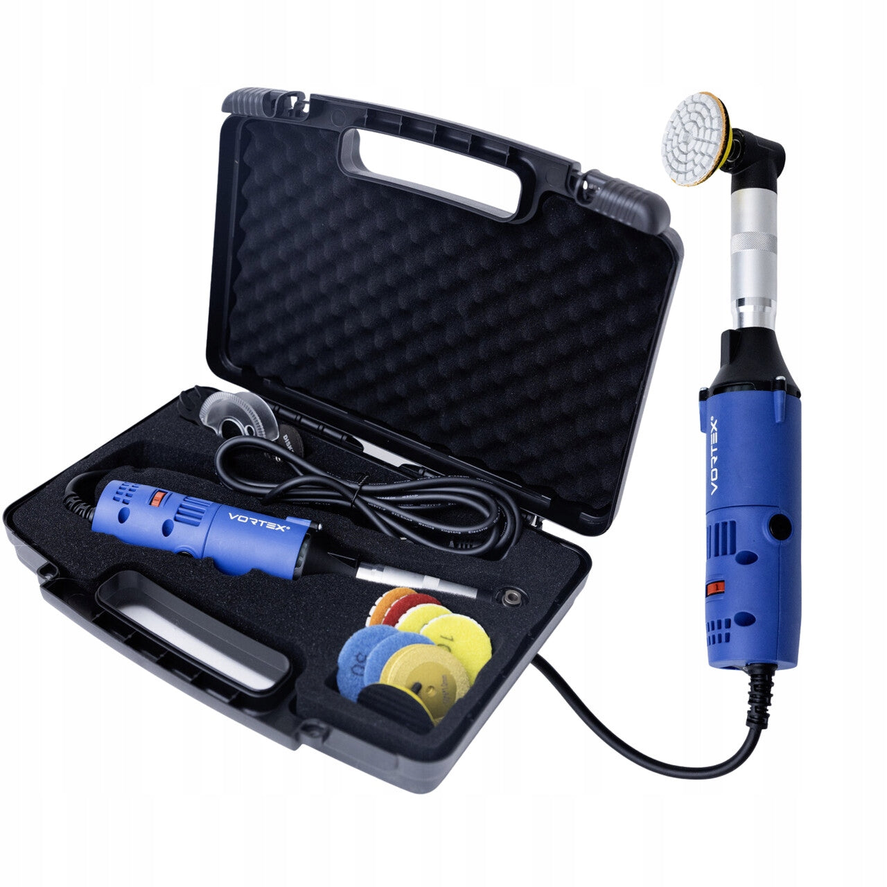 MINI ANGLE GRINDER NETWORK PRECISION POLISHER STRONG 550W + ACCESSORIES Packaging status original
