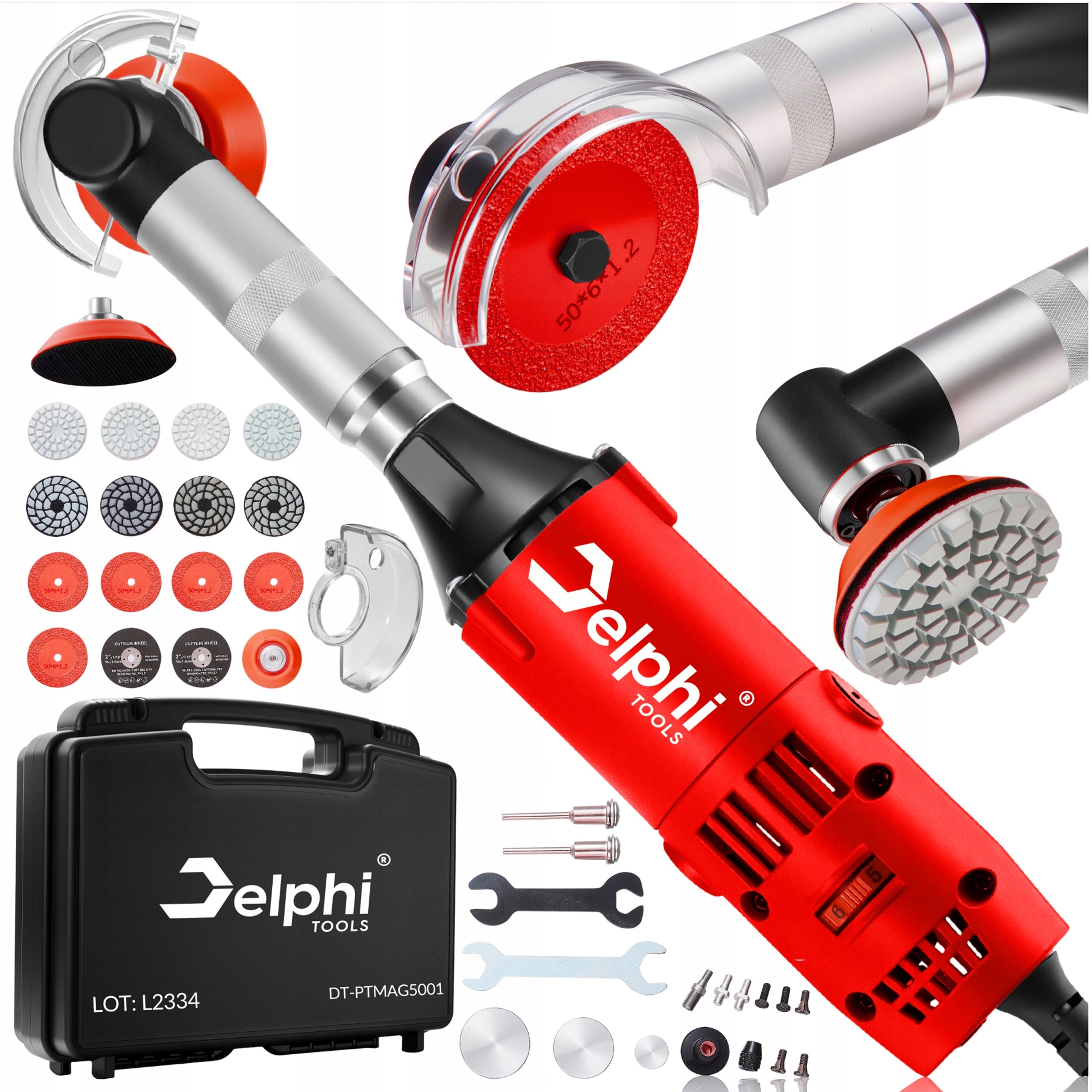 MINI ANGLE GRINDER PRECISION NETWORK 500W DISCS ADJUSTMENT ACCESSORIES