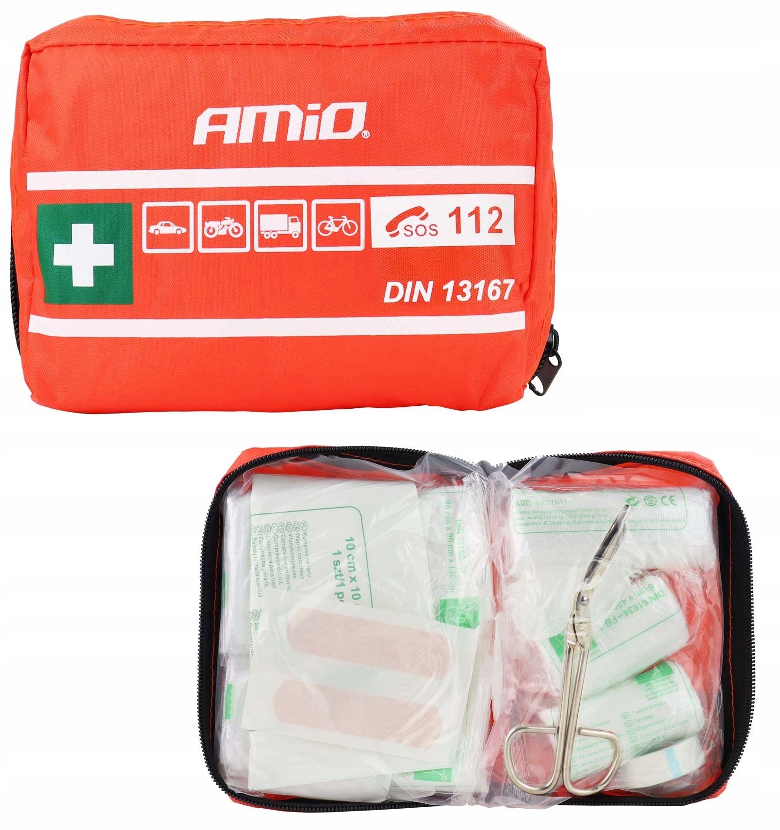 MINI B First Aid Kit for Motorcycle Car DIN13167
