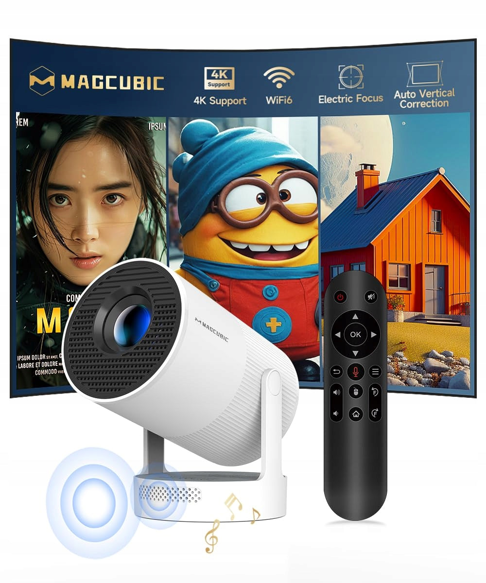 MINI BEAMER Projector 4K Smart 5G WiFi 6 BT 5.0 Full HD 1080P 260ANSI