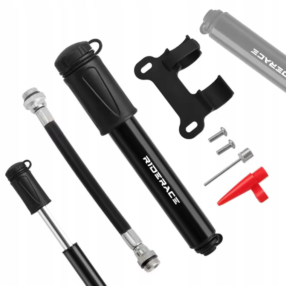 MINI BICYCLE PUMP COMPACT MANUAL WITH ALUMINIUM HANDLE 7 BAR FOR FRAME