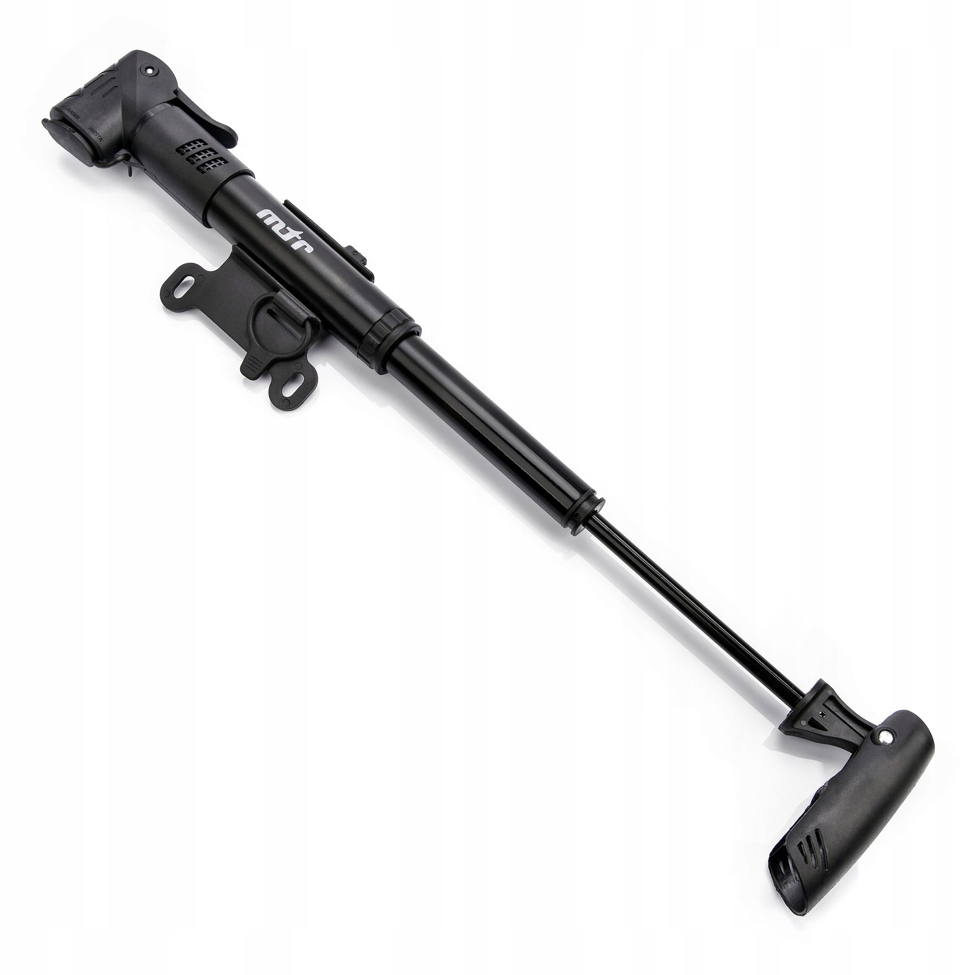 MINI BICYCLE PUMP METEOR EXTEND manual lightweight Color black
