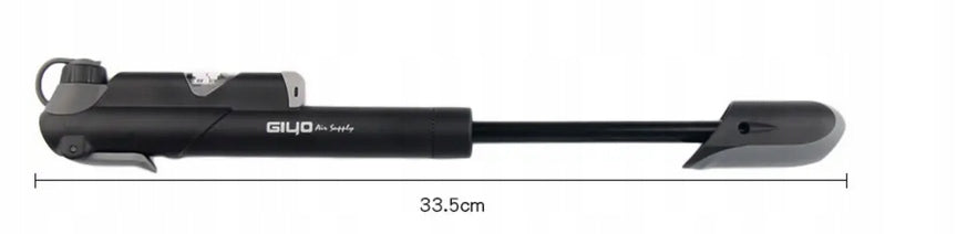 MINI BICYCLE PUMP WITH PRESSURE GAUGE HANDLE GIYO PSI Brand Giyo