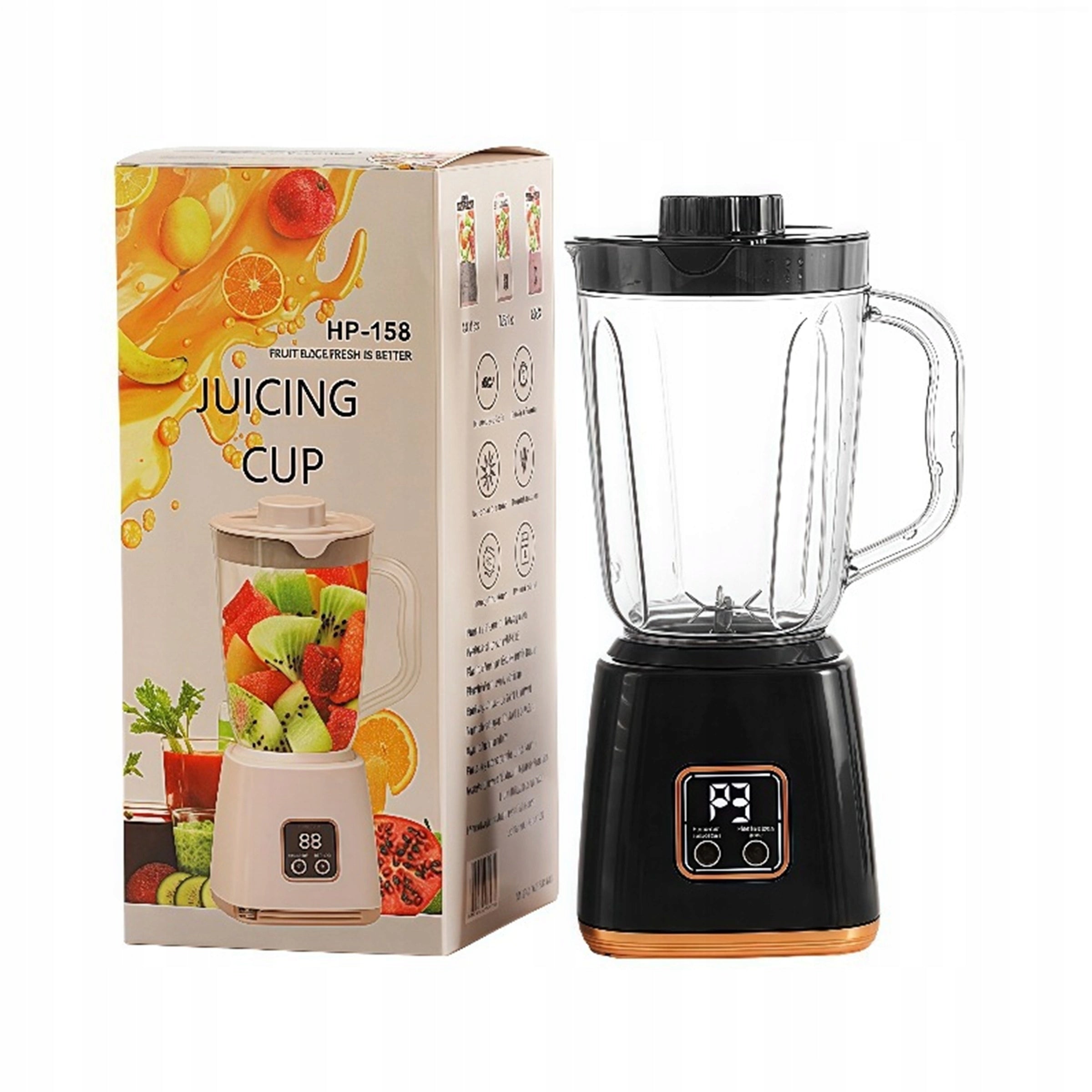 MINI BLENDER HIGH POWER 50W 750ML LED DISPLAY 3 MODES WIRELESS OPERATION Brand no brand